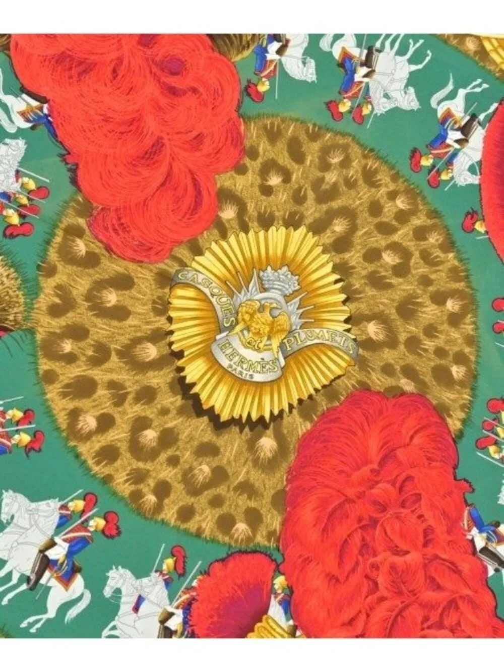 Hermes Bandana Scarf Green